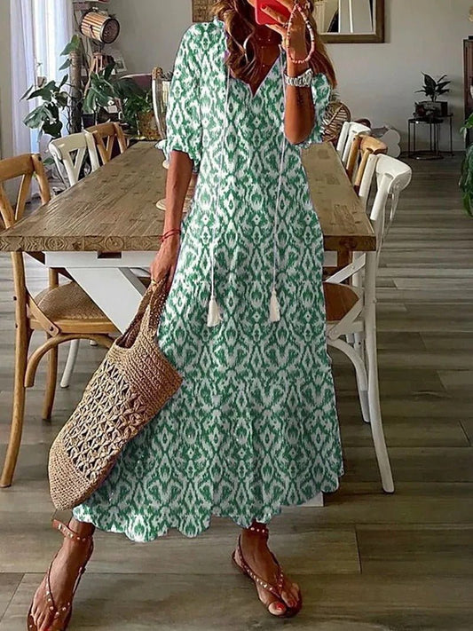 Lana - Robe Maxi Boho Flatteuse