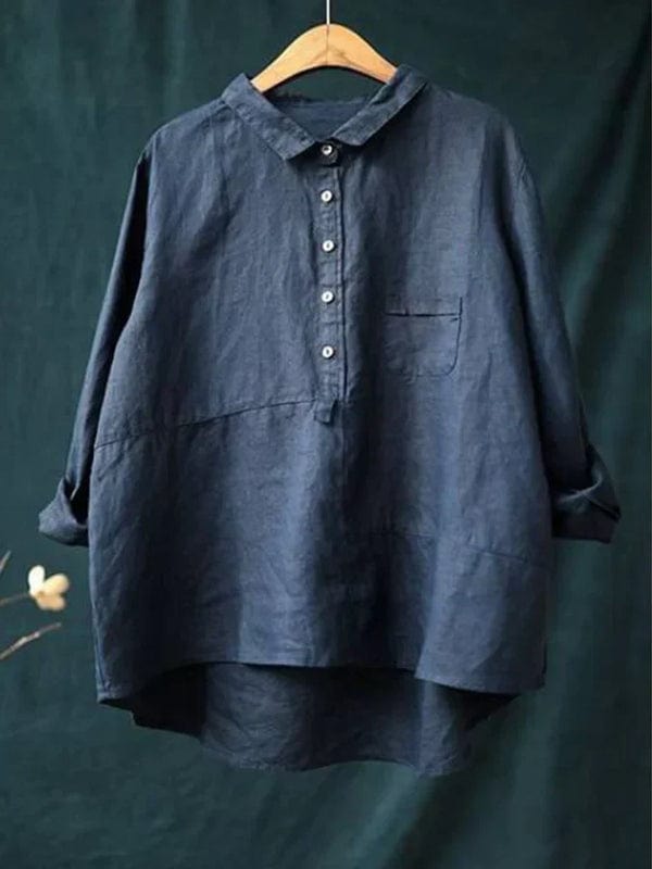 Emma - Blouse d'été en lin élégante