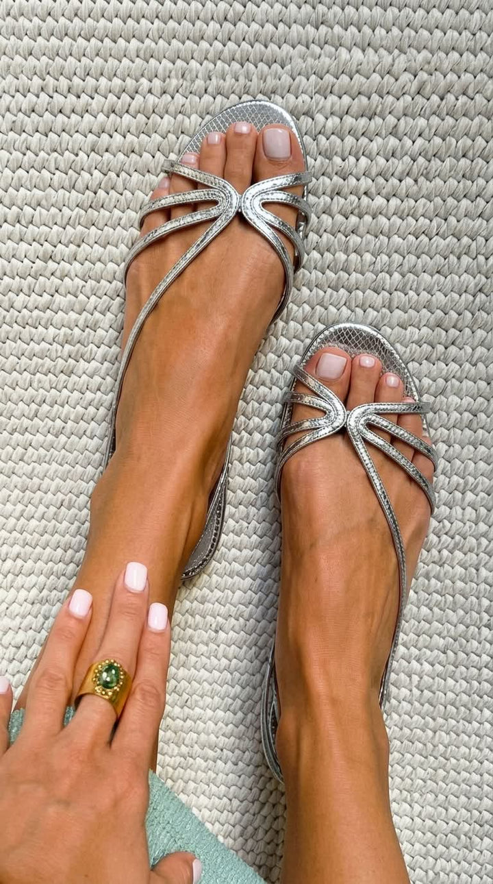 Sandra - Sandales Élégance d'Été Dorée