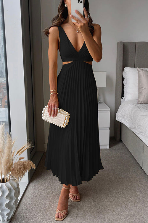 Donna - Robe Maxi Plissée Flottante