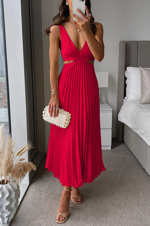 Donna - Robe Maxi Plissée Flottante