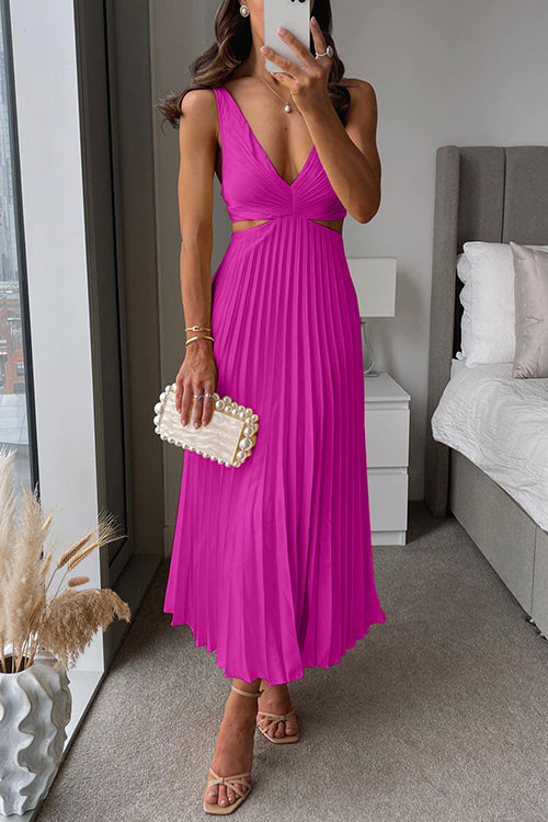 Donna - Robe Maxi Plissée Flottante