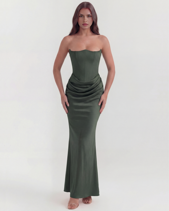 Yona - Robe Maxi Corset Élégante
