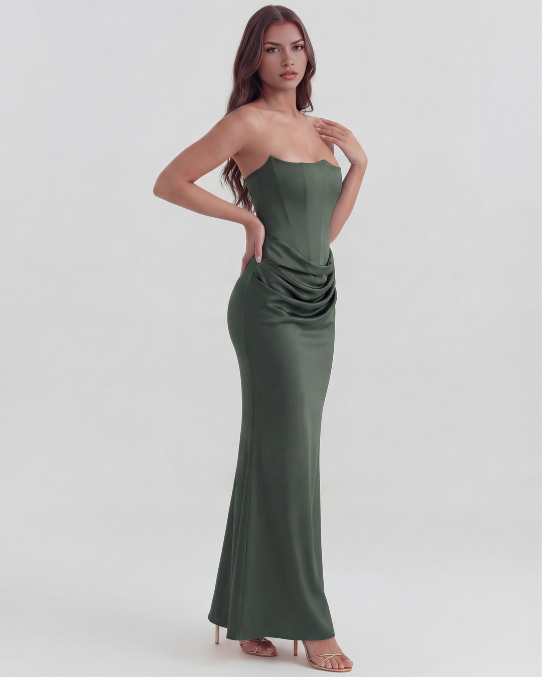 Yona - Robe Maxi Corset Élégante