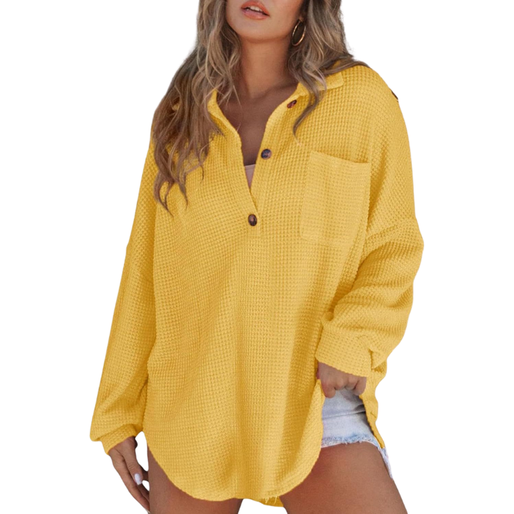Saira – Blouse tunique légère décontractée à col en V