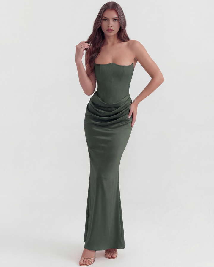 Yona - Robe Maxi Corset Élégante