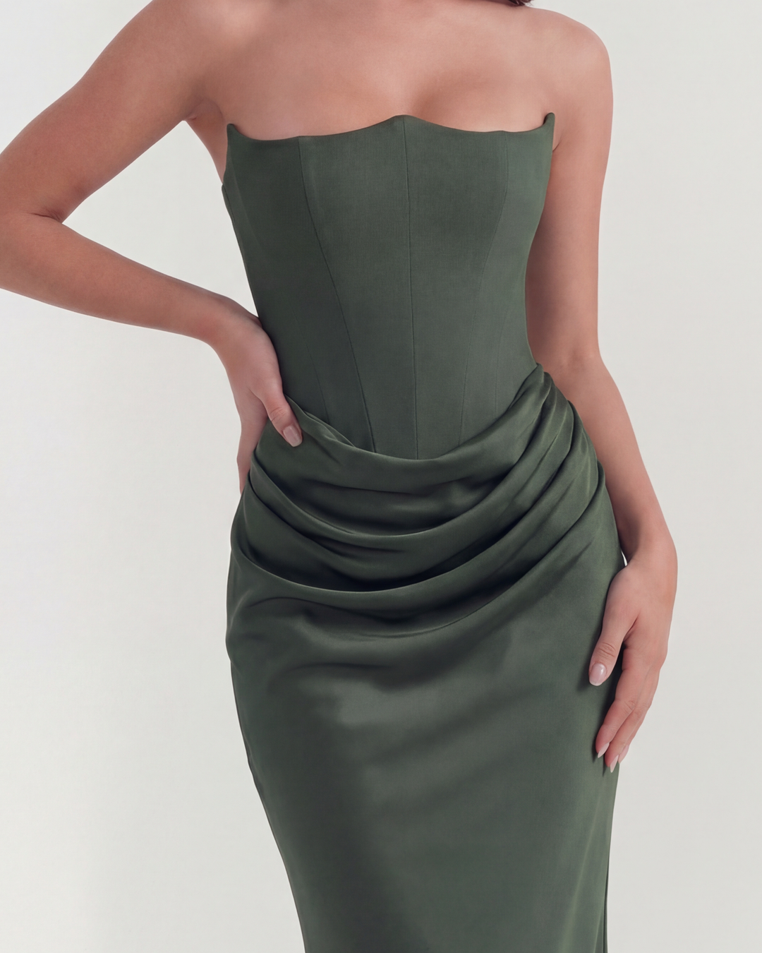 Yona - Robe Maxi Corset Élégante