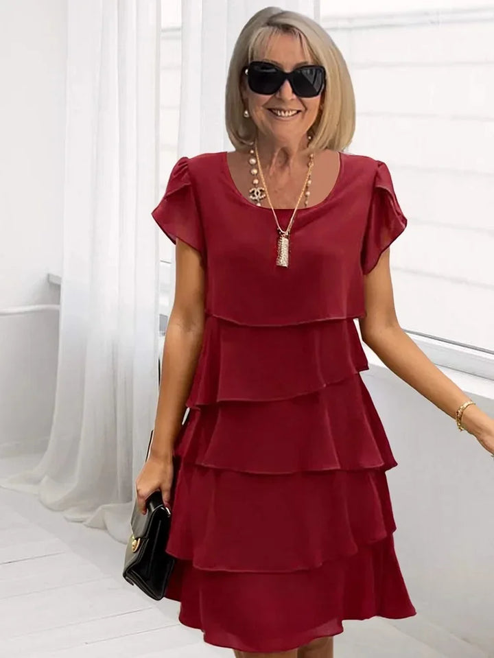 Cailey - Robe en Chiffon Superposée