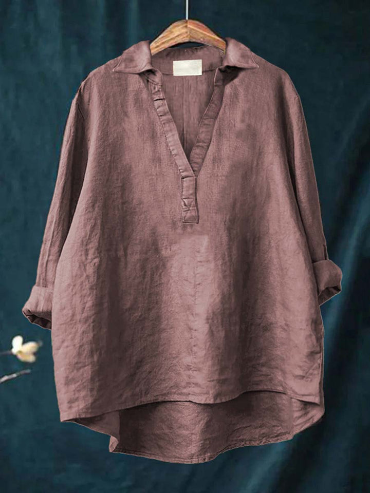 Charlotte - Blouse d'été élégante en lin