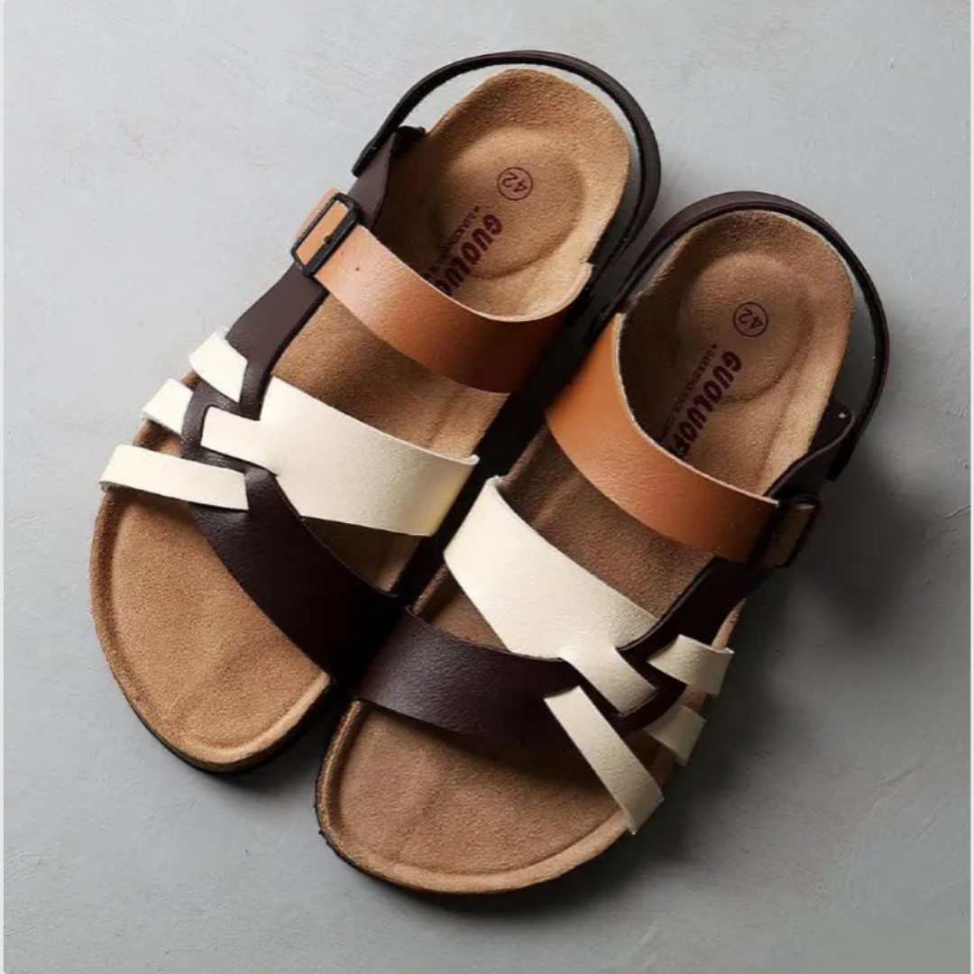 Zena – Sandales Orthopédiques en Cuir Véritable