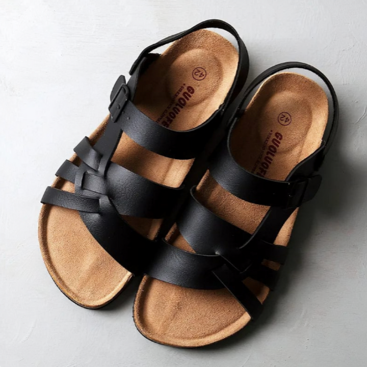 Zena – Sandales Orthopédiques en Cuir Véritable