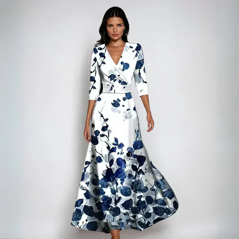 Ariana - Robe A-Line Fleurie Élégante