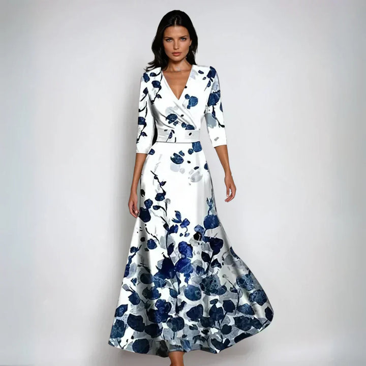 Ariana - Robe A-Line Fleurie Élégante