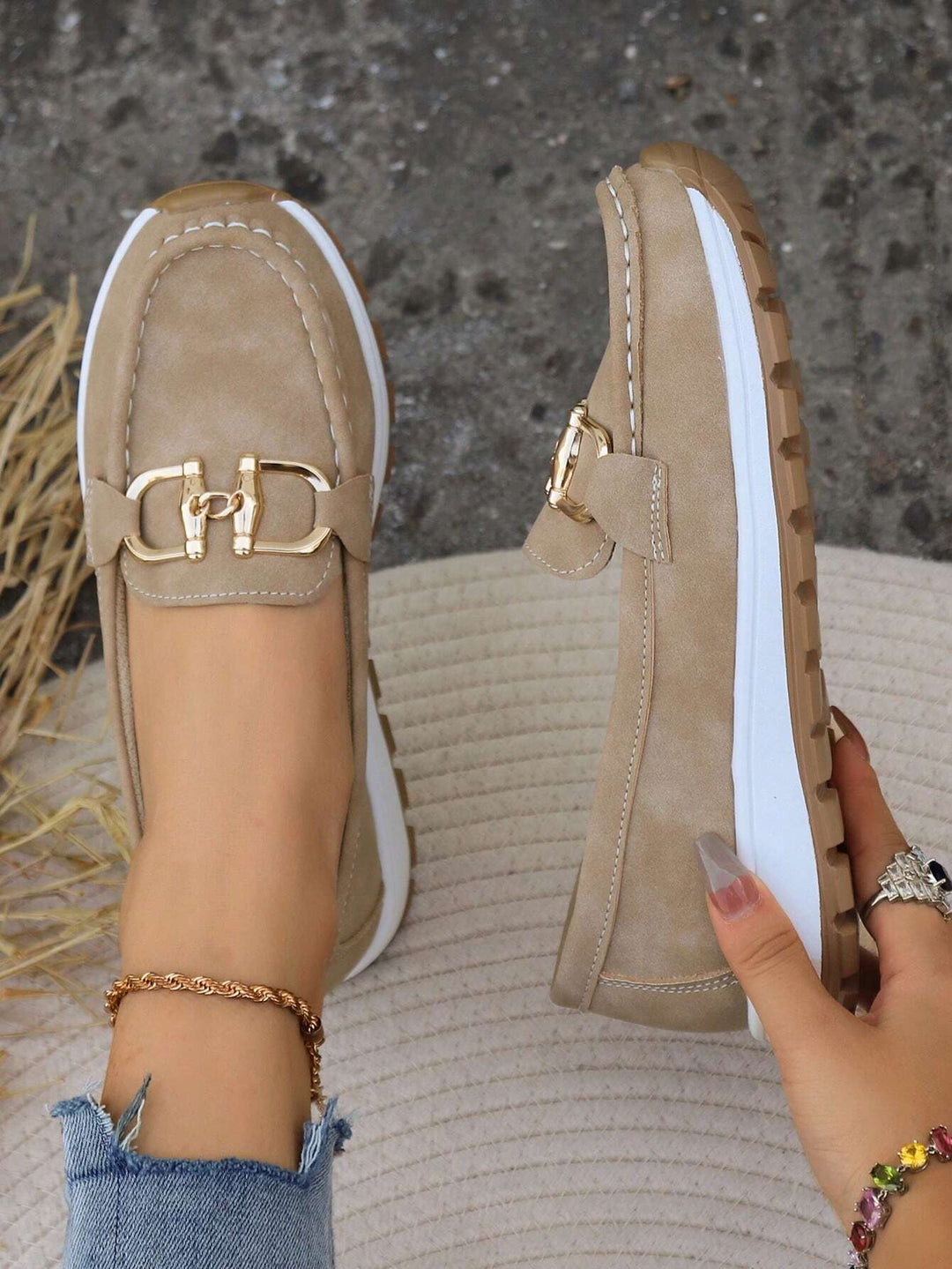 Scarlett - Mocassins Chic à Boucle