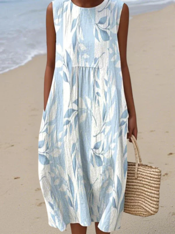 Robe Midi Feuillue Joy™