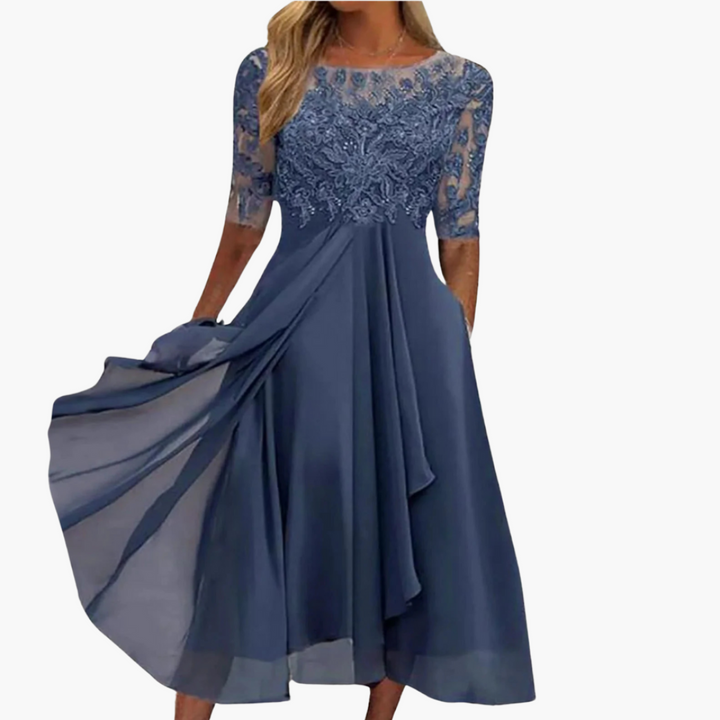 Kayla | Robe Brodée en Dentelle