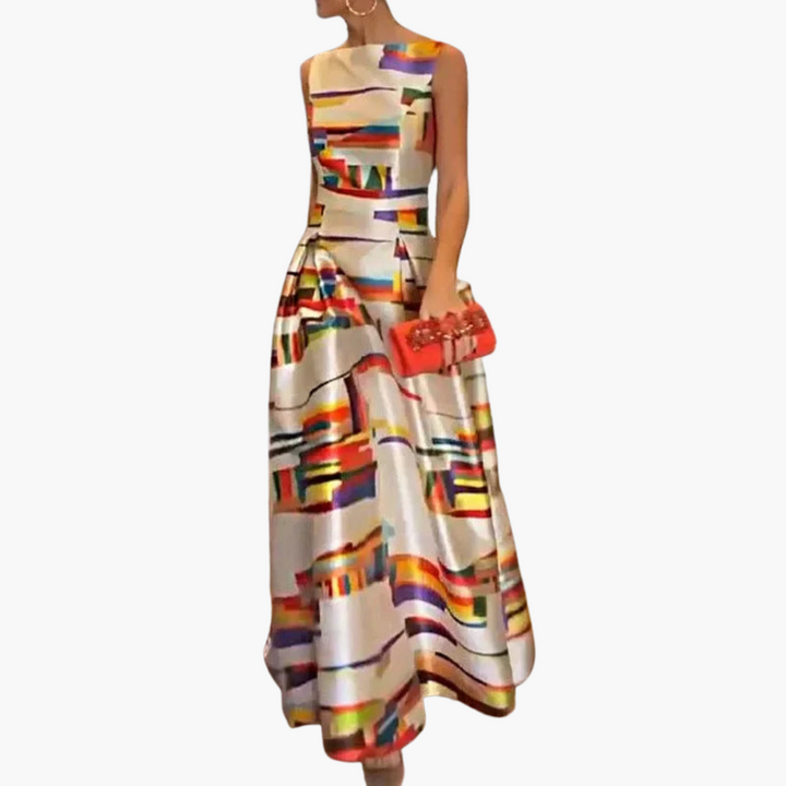 Mirabel | Robe Maxi Géométrique
