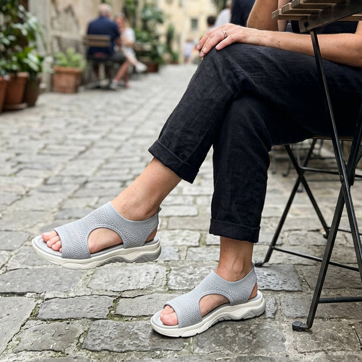 Kaela - Sandales Confortables à Bout Ouvert et Respirantes