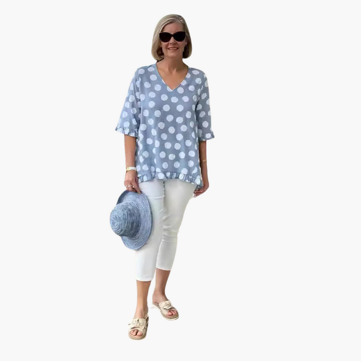 Evelyn | Blouse V-Neck Élégante
