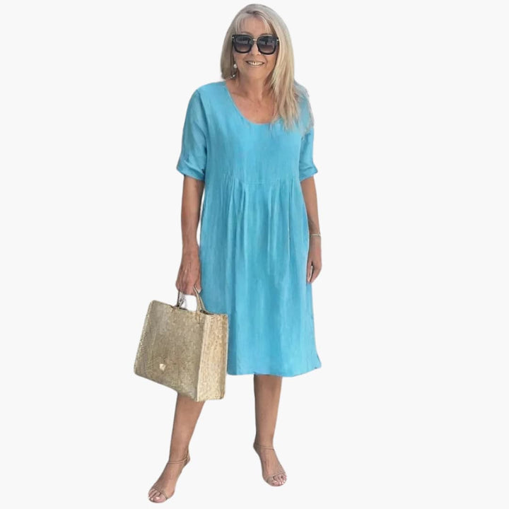 Audrey - Robe Tunique Décontractée avec Poches