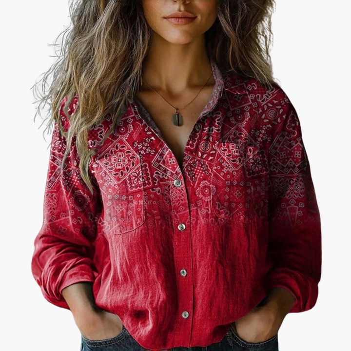 Bella | Blouse Imprimée Vintage