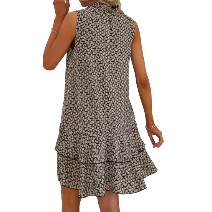 Maia – Robe d'été imprimée à décolleté en V bohème