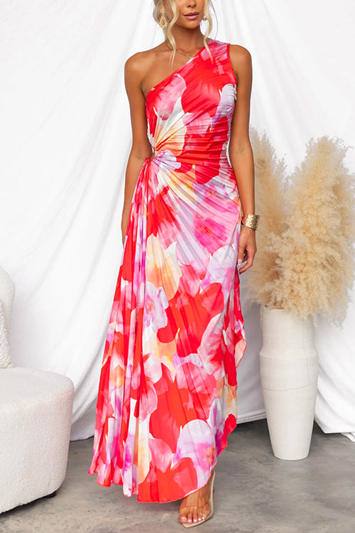 Celest - Robe Vibrante Tropicale de Soirée