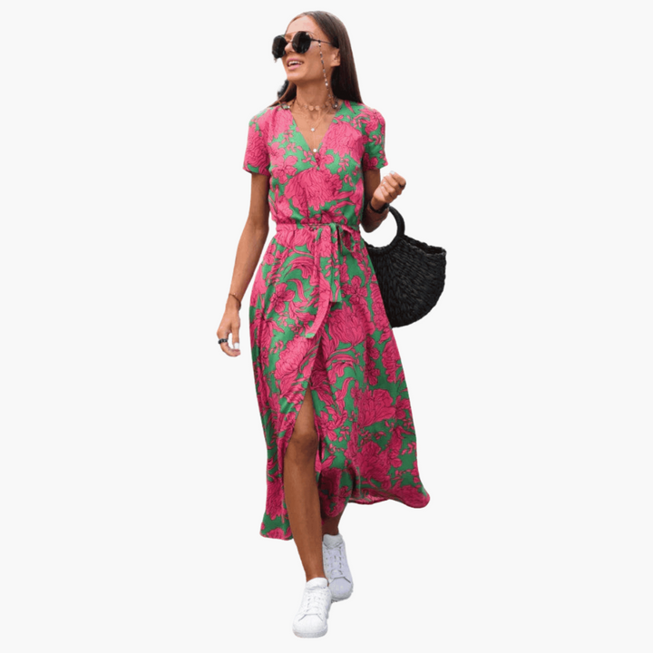 Celeste | Robe Wrap Élégante