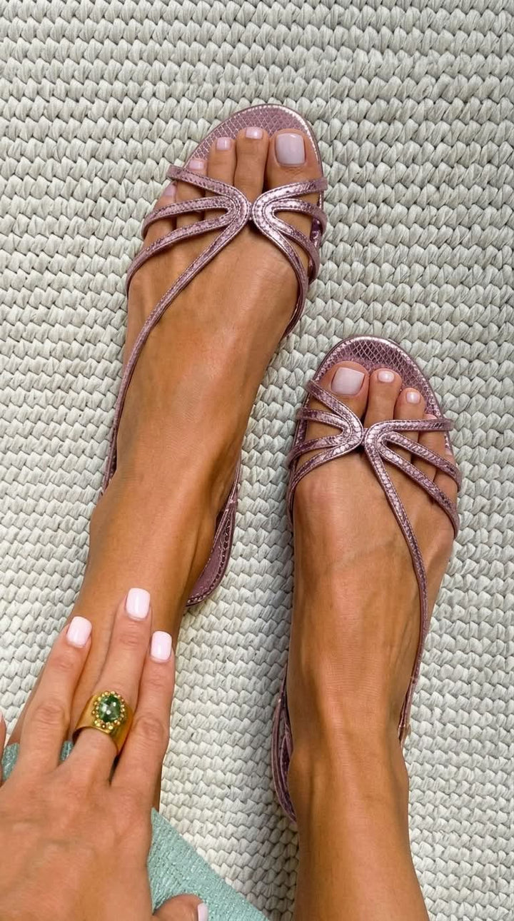 Sandra - Sandales Élégance d'Été Dorée