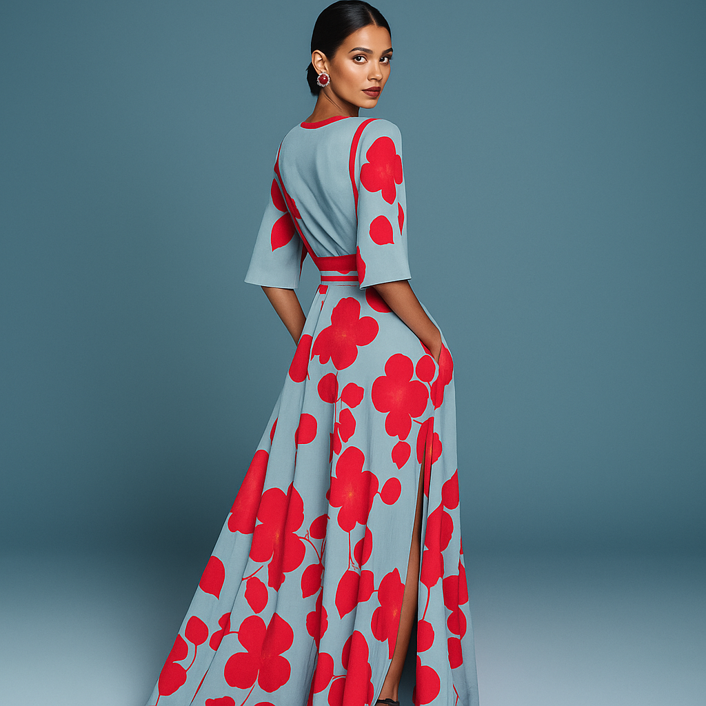 Robe en Viscose Élégante - Rose
