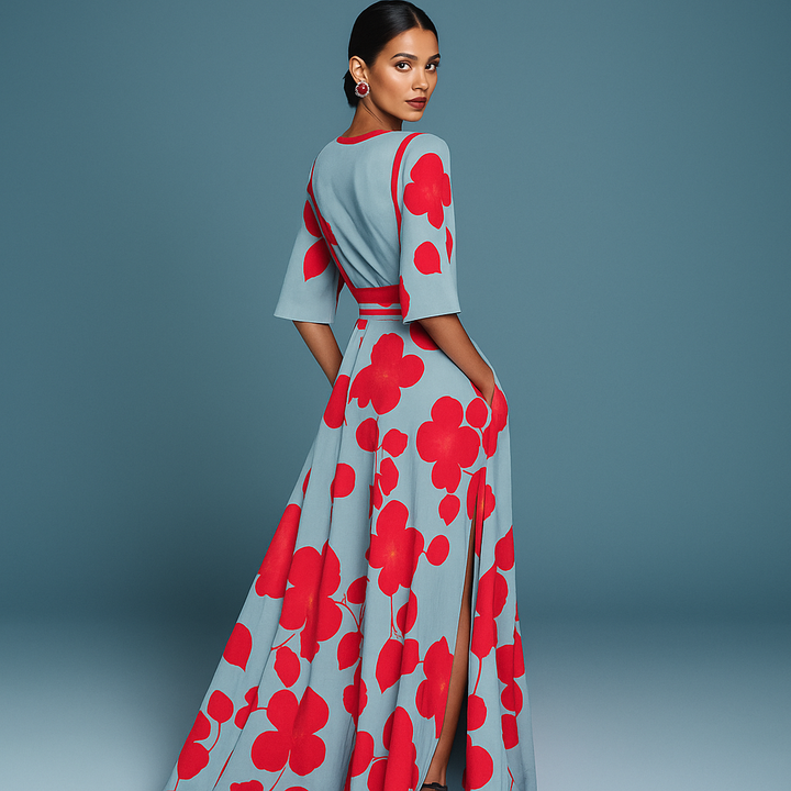 Robe en Viscose Élégante - Rose