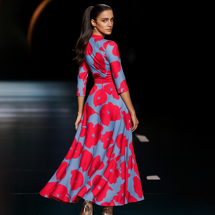 Paula - Robe V-Cou Confortable