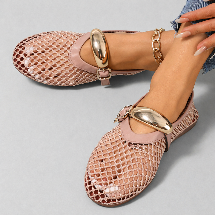 Riza - Ballerines Mary Jane Orthopédiques en Maille