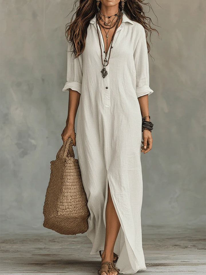 Celine – Robe Maxi Noire Fluide