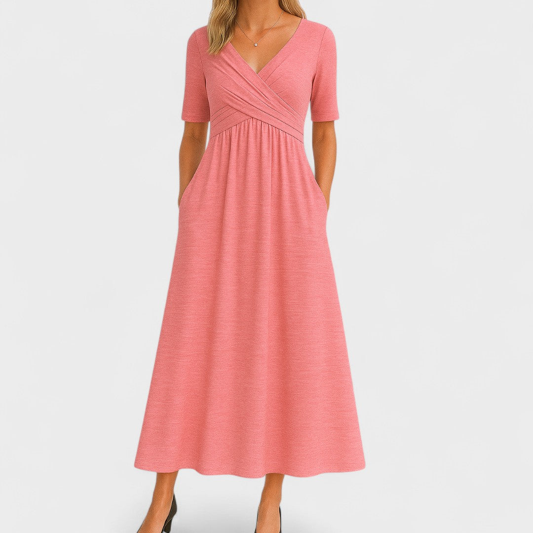 Joanne – Robe Midi Élégante avec Coupe Flatteuse