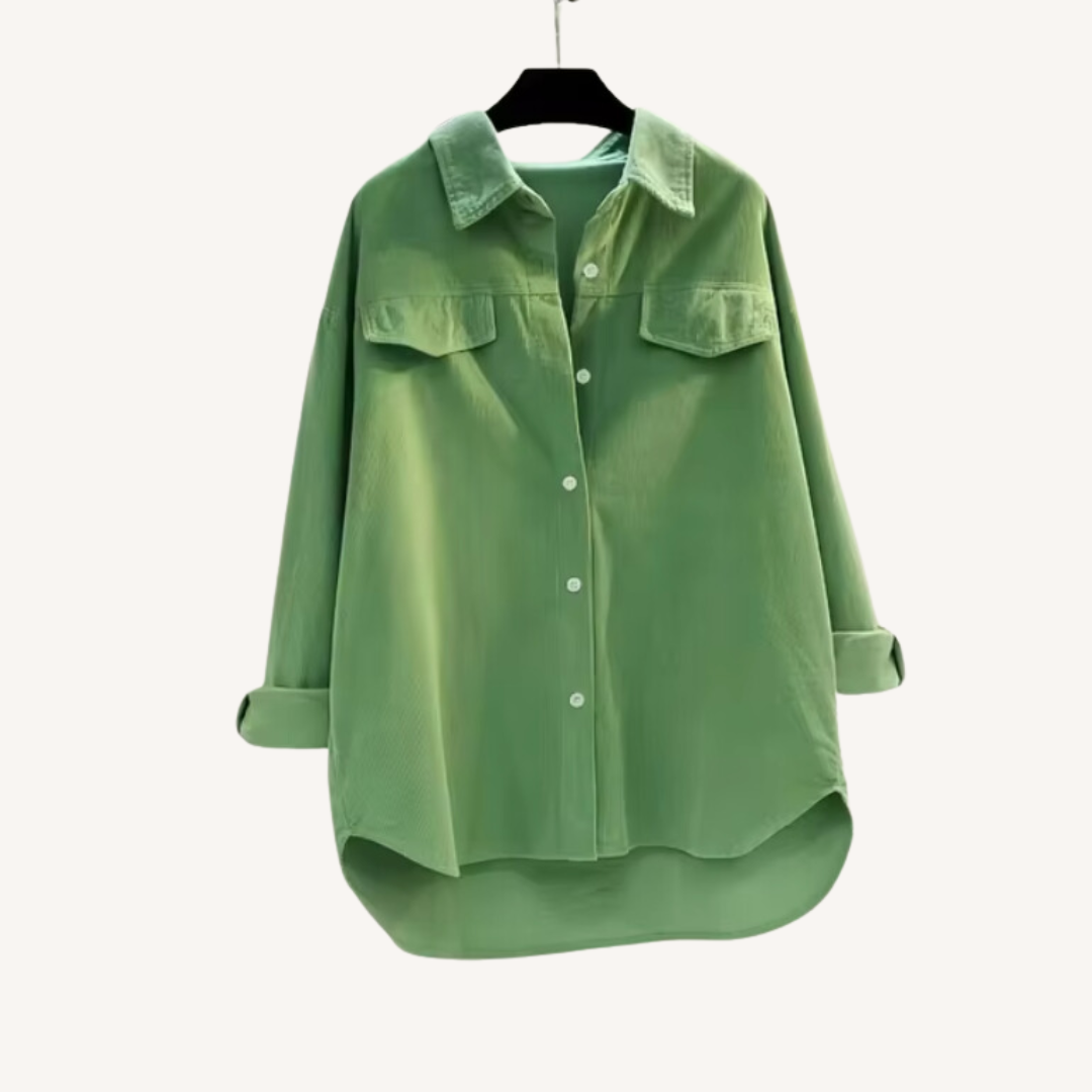 Phine | Veste en velours côtelé mi-long