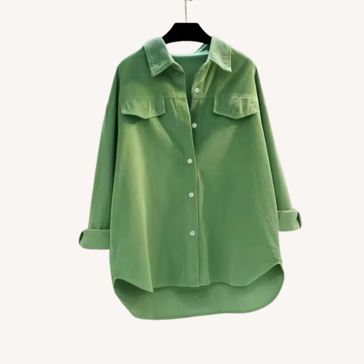 Phine | Veste en velours côtelé mi-long