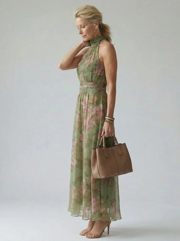 Vivienne - Robe Maxi Élégante à Col Halter
