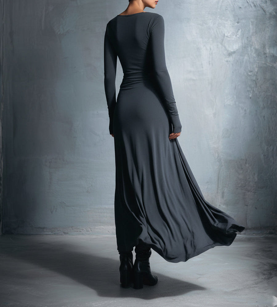 Zofia - Robe Maxi avec Nœud Latéral