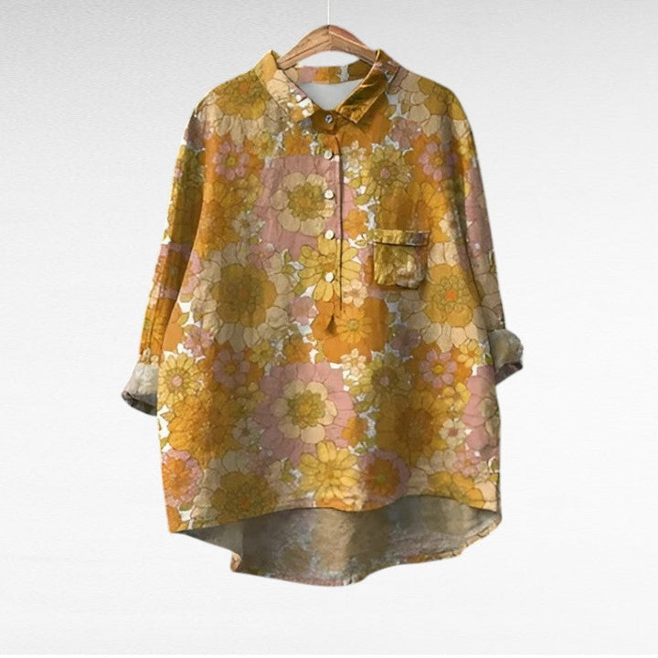 Amiya - Blouse d'été en lin élégante