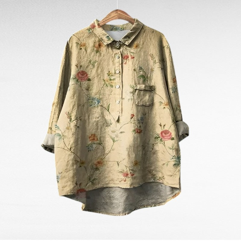 Amiya - Blouse d'été en lin élégante