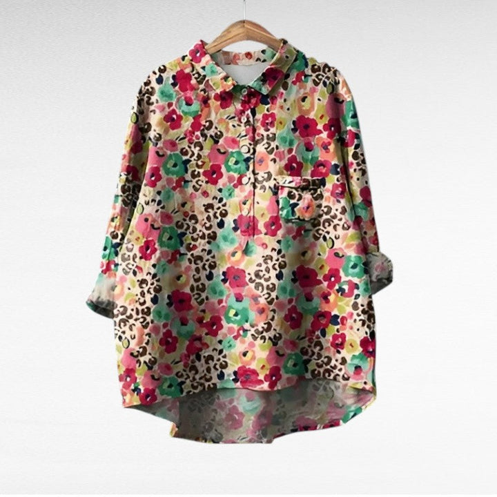 Amiya - Blouse d'été en lin élégante