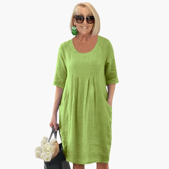 Audrey - Robe Tunique Décontractée avec Poches