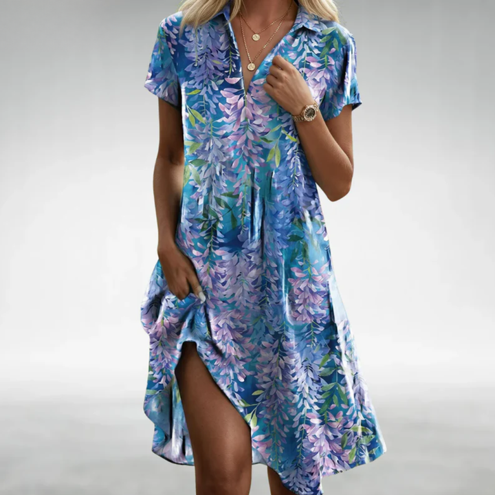 Marlie - Robe Midi Florale Légère