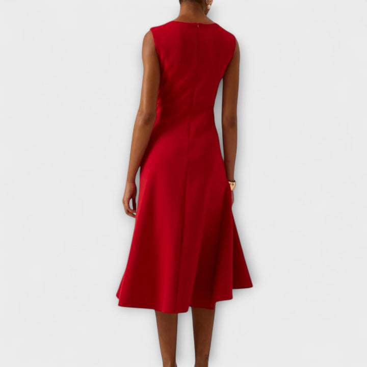 Maris – Robe Midi Asymétrique Drapée