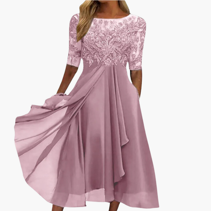 Kayla | Robe Brodée en Dentelle