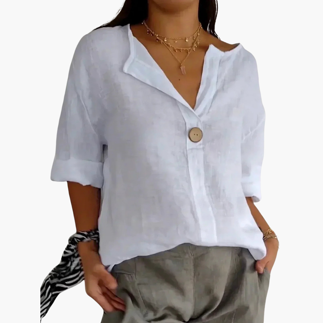 Lucy | Blouse décontractée à col en V