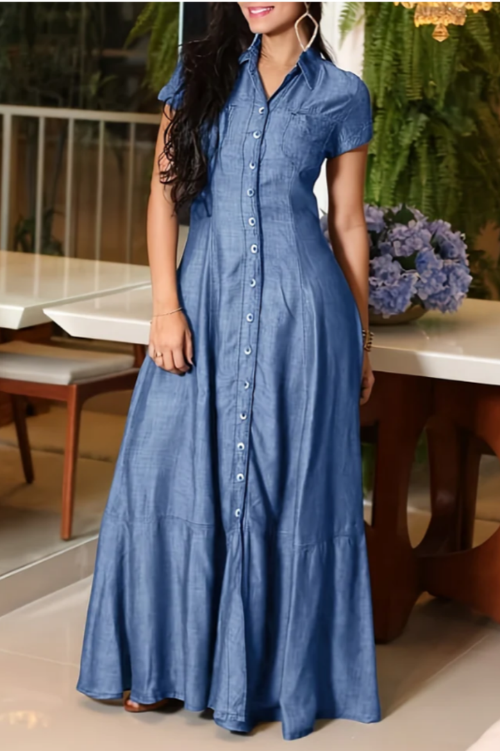 Kara - Robe Longue en Jean