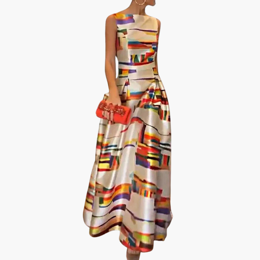 Mirabel | Robe Maxi Géométrique