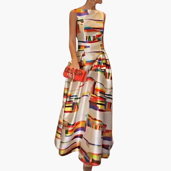Mirabel | Robe Maxi Géométrique